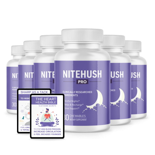 NiteHush Pro - 6 Bottles + 2  Ebooks