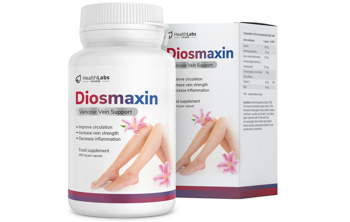 Diosmaxin -  Naturalny sposób na redukcję pajączków, opuchlizny i żylaków